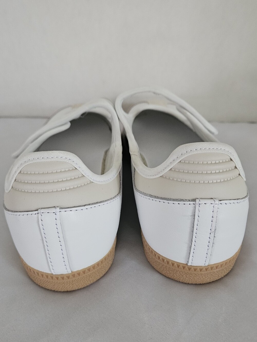 Adidas Samba Jane Mary Jane Shoes Cloud White Black Gum Sole Size 9 - Picture 5 of 10